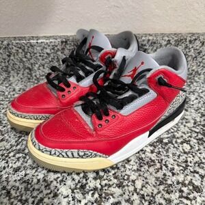 Air Jordan 3 Retro SE Unite Fire Red Men's Size 9 Red Cement Nike Air 2020